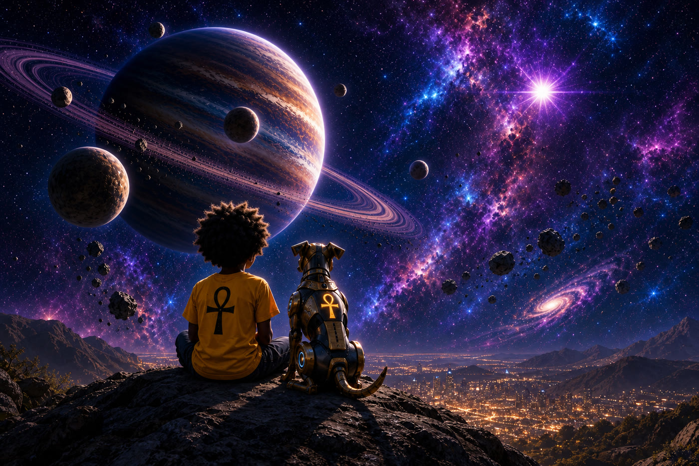 Ridge night watch with Obi and Cosmic